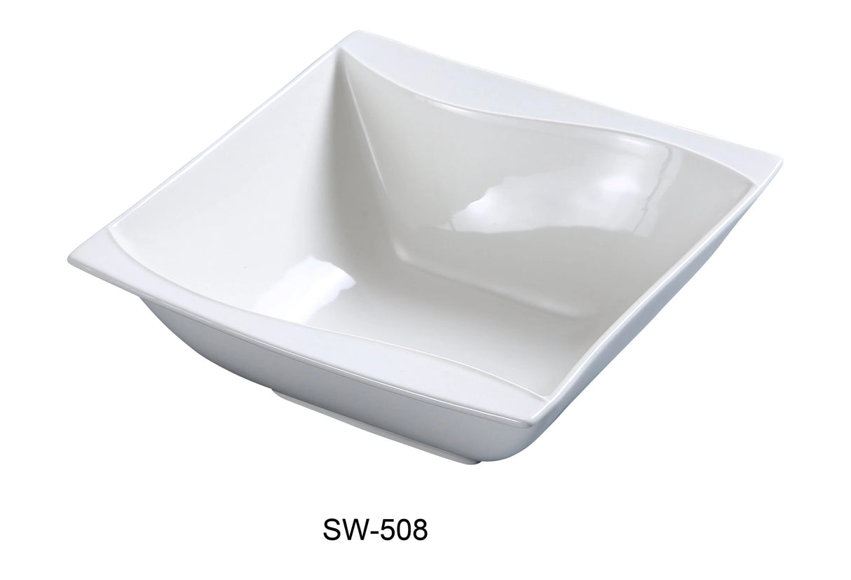 Yanco Sea Wave 8 1/2" Bowl 48 Oz