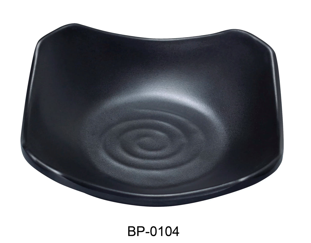 Yanco BLACK PEARL 4 1/2" SQUARE DISH 5 OZ