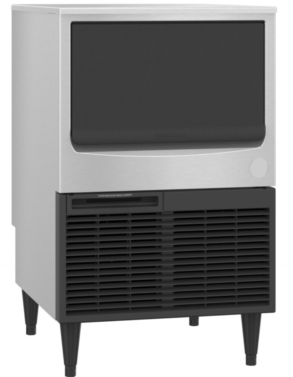 Hoshizaki KM-161BAJ, Crescent Cuber Icemaker, Air-cooled, Built in Storage Bin