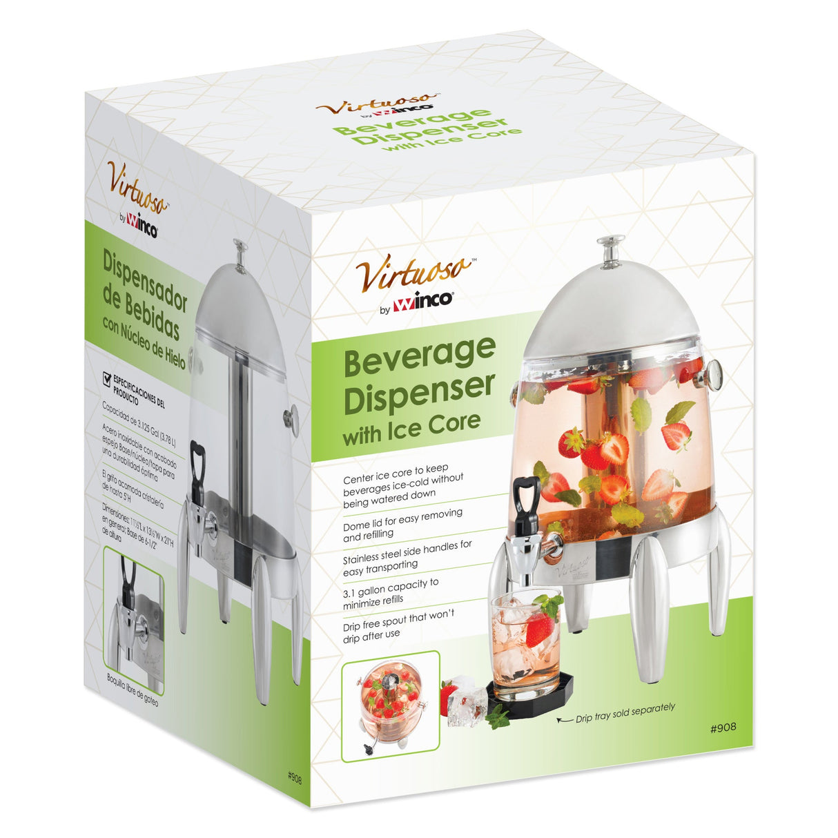 Virtuoso Collection Juice Dispenser with Ice Core
