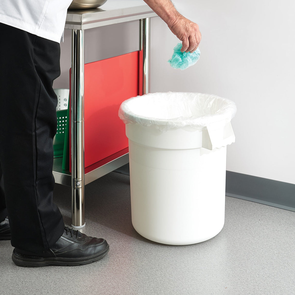 Heavy-Duty Round Trash Can