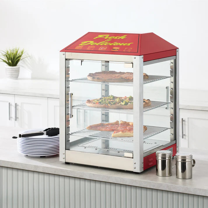 BenchmarkUSA 2 Door Pizza Warmer/Merchandiser: Versatile & High-Quality
