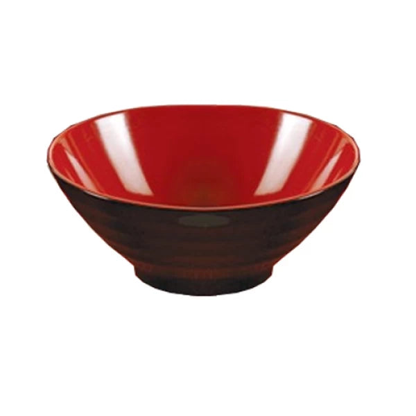Yanco BLACK & RED 9" NOODLE BOWL 48 OZ