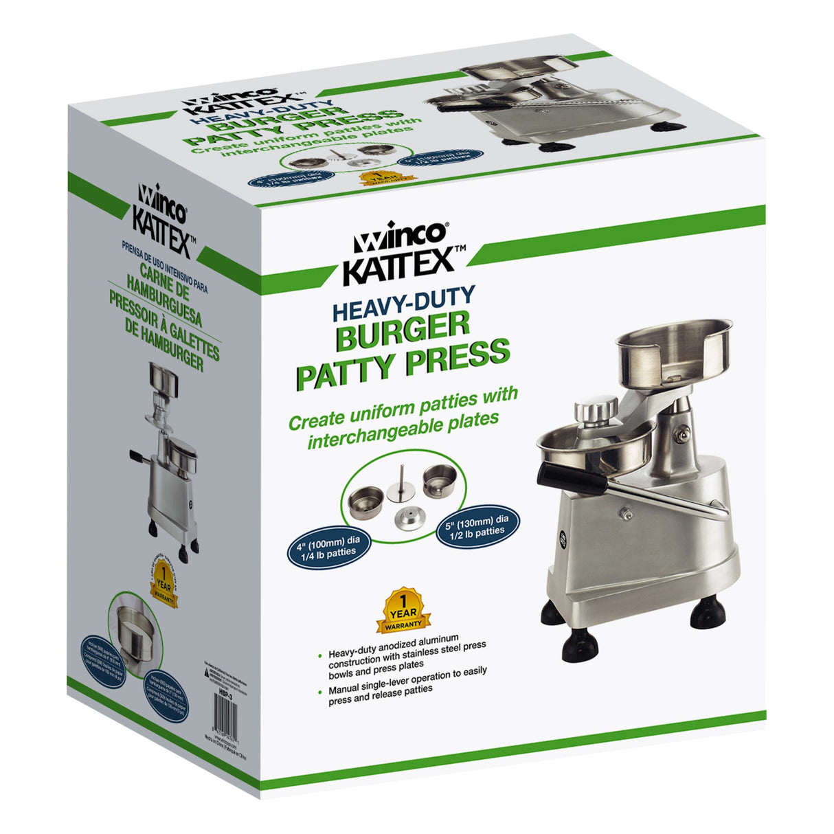 KATTEX Heavy-Duty Burger Patty Press