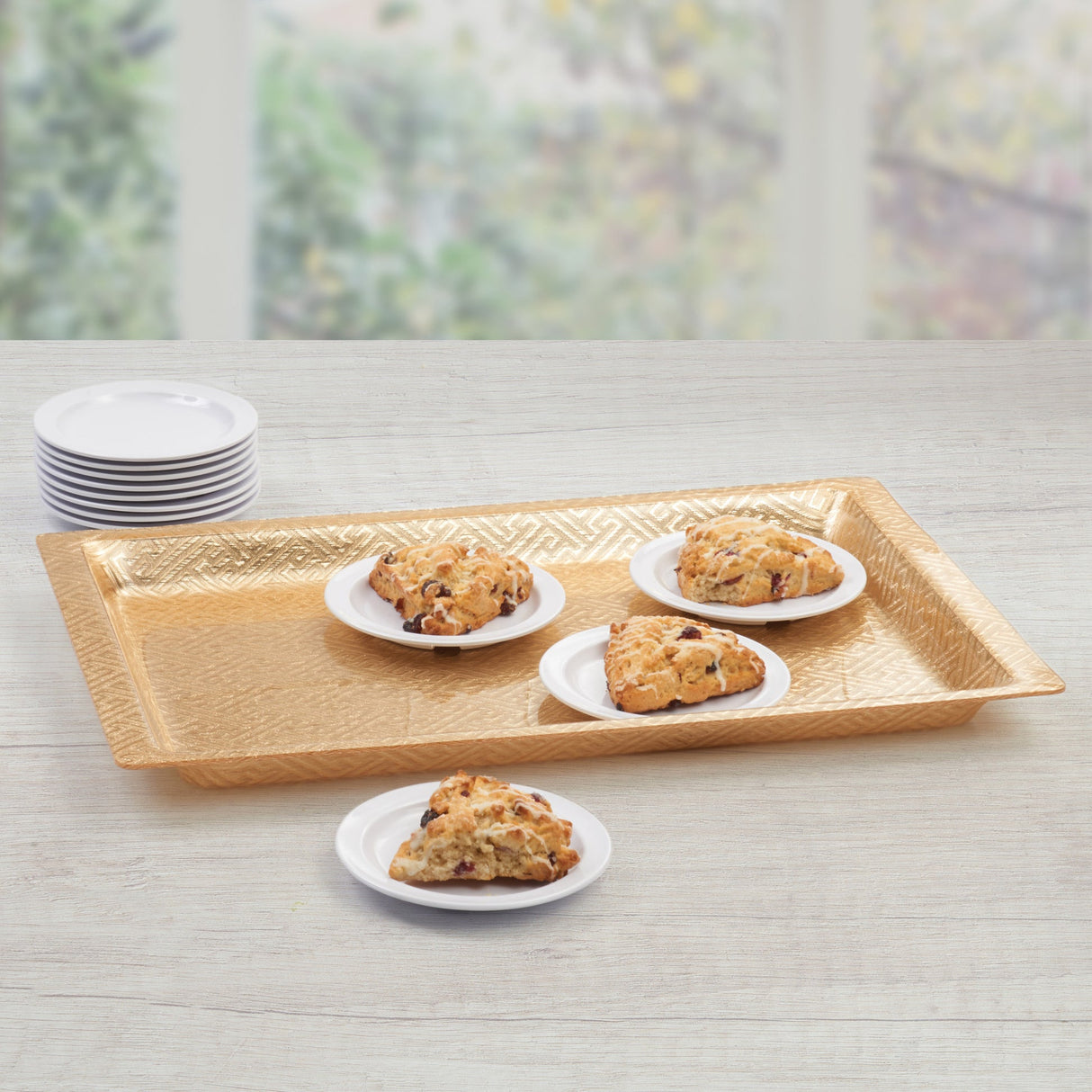 Gold-Tone Acrylic Display Tray