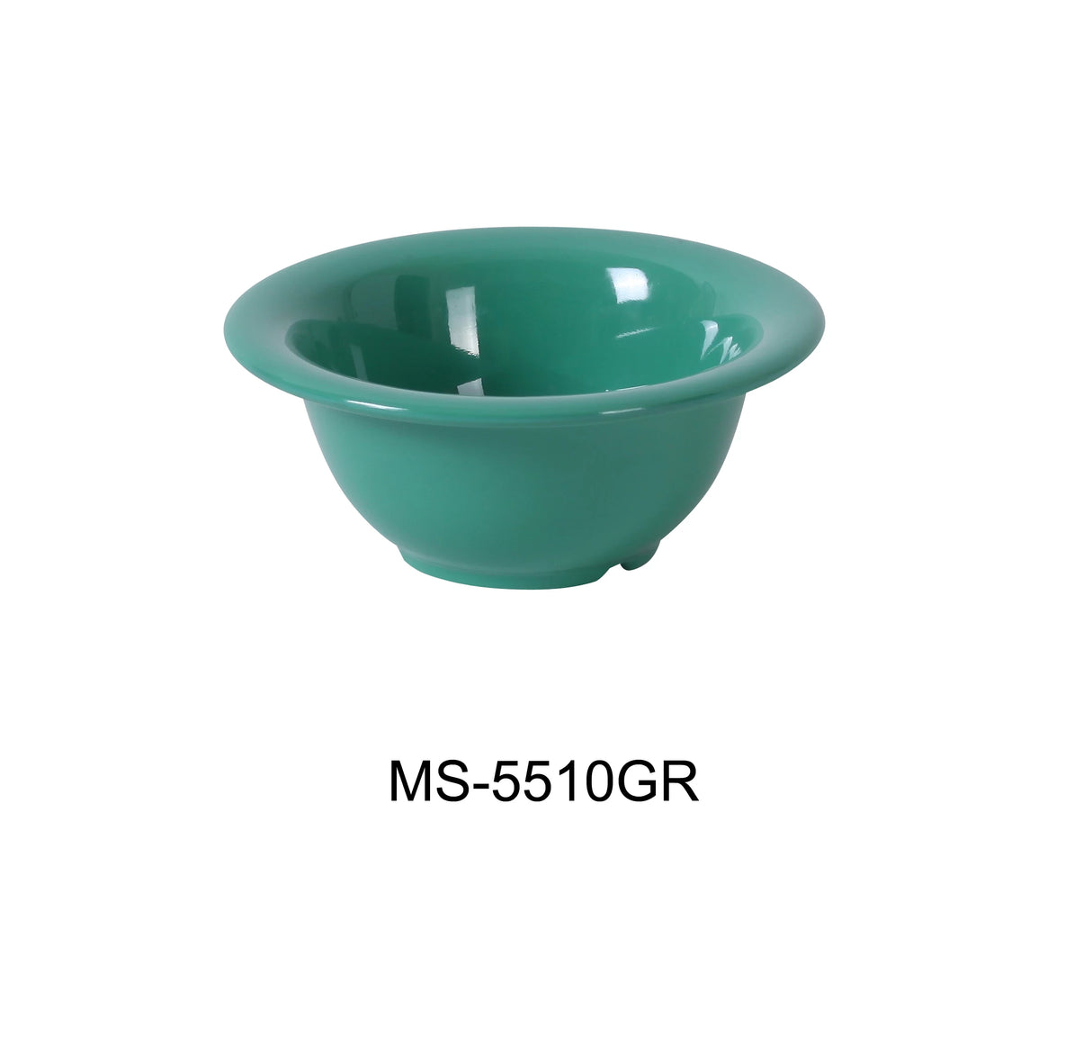 Yanco MILE STONE 5 3/8" X 2 1/4"H SOUP BOWL - 10 OZ GREEN