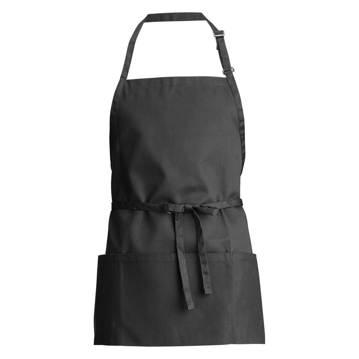 Mid-Length Bib Apron with 3-Pockets