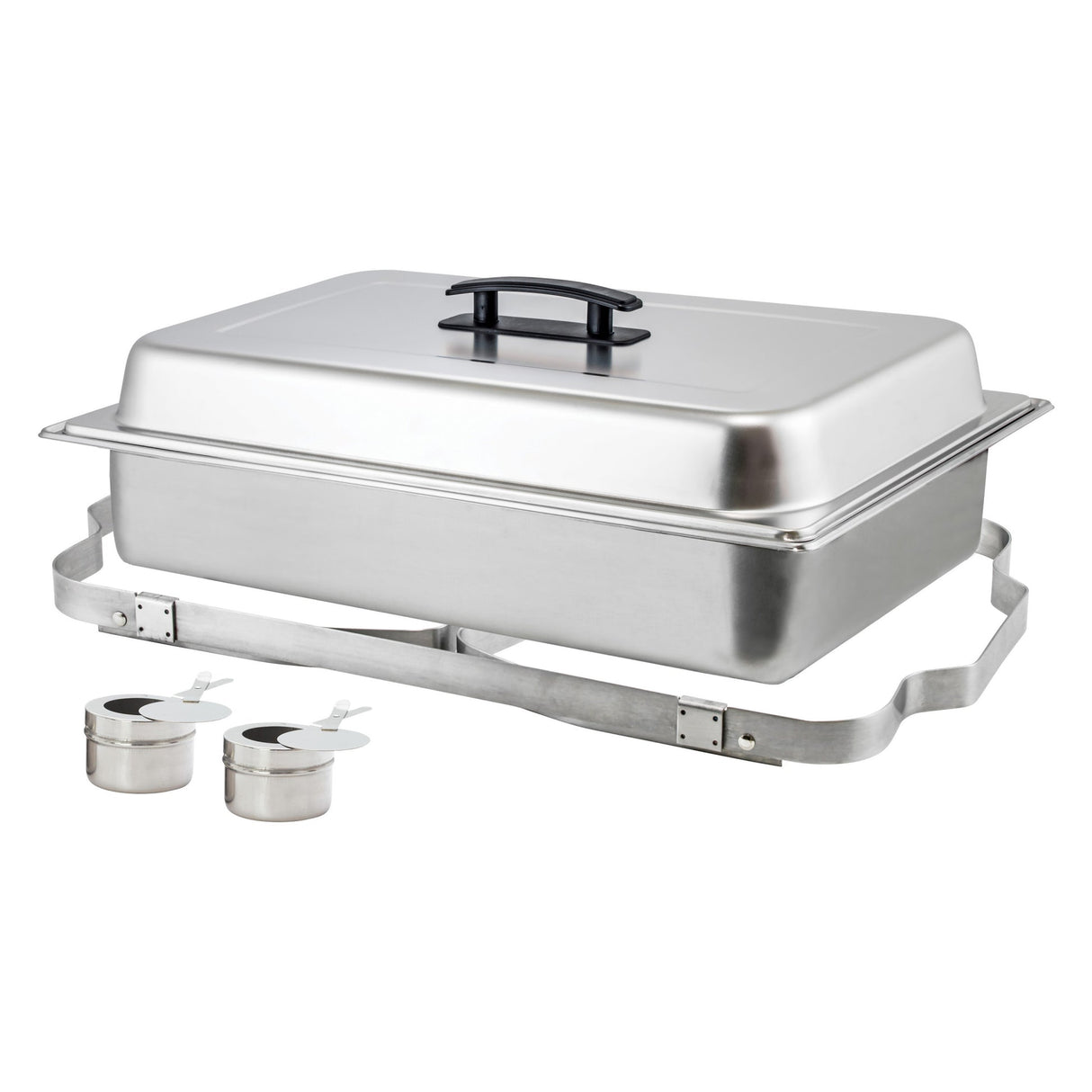 8 Quart Full-Size Folding Stand Chafer, Stainless Steel
