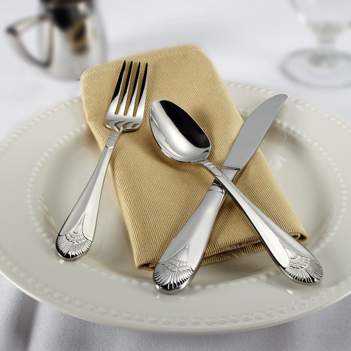 Peacock Oyster Fork, 18/8 Extra Heavyweight