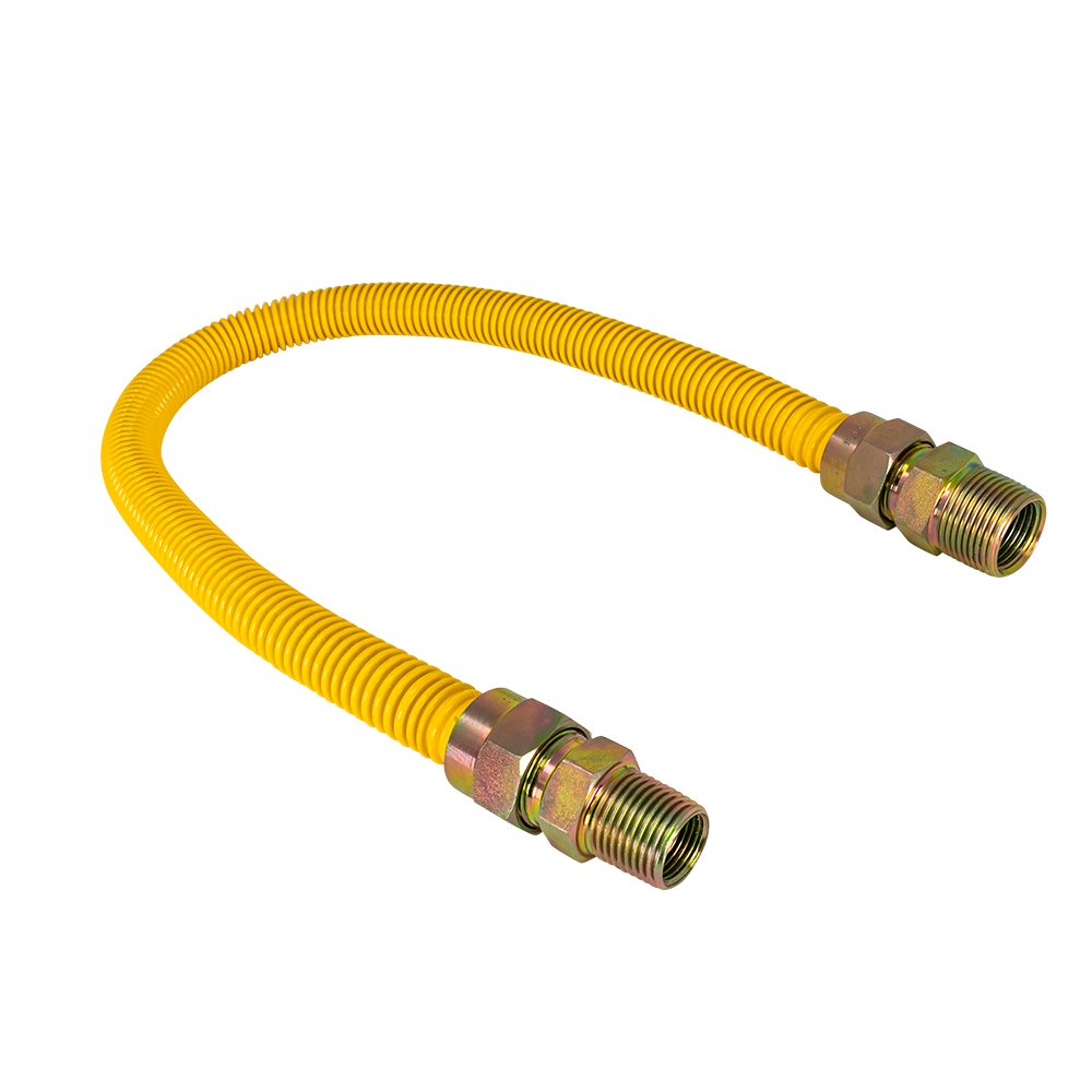 1″ OD x 3/4″ MIP x 3/4″ FIP x 48″ Gas Flex Connector