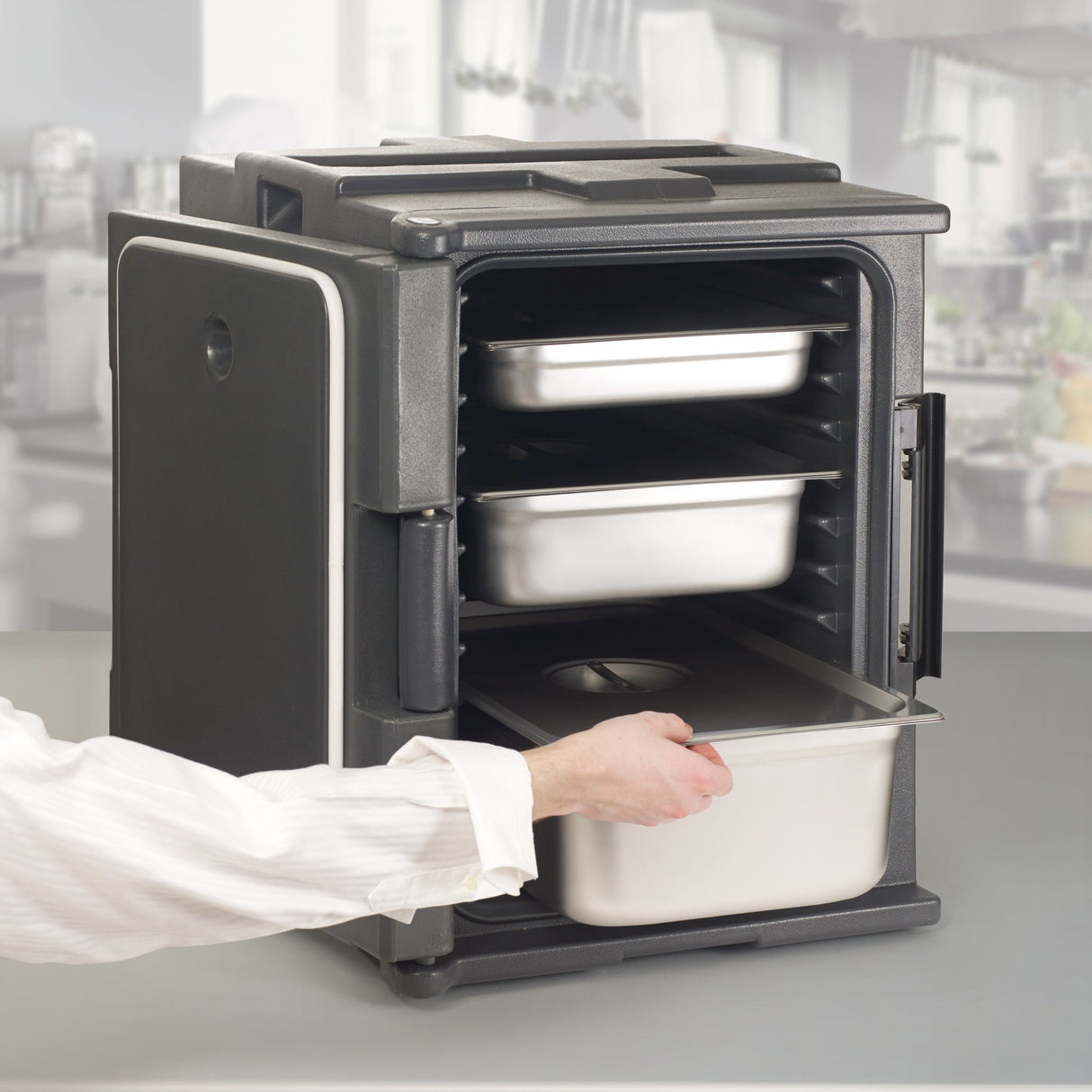 Single Cabinet Insulated Full-Size Food Pan Transporter