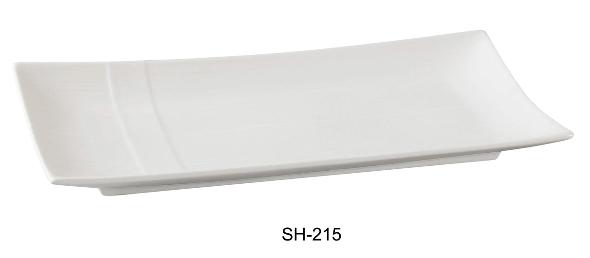 Yanco Shanghai 15 1/2" X 7 1/2" Rectangular Plate