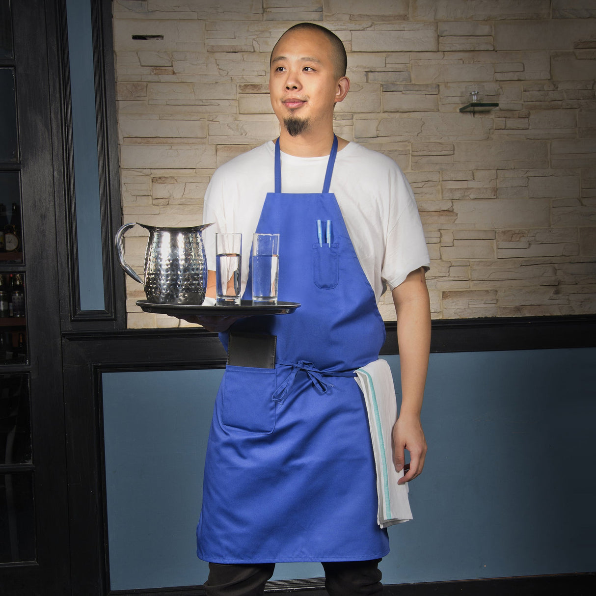 Full-Length Bib Apron with Pockets