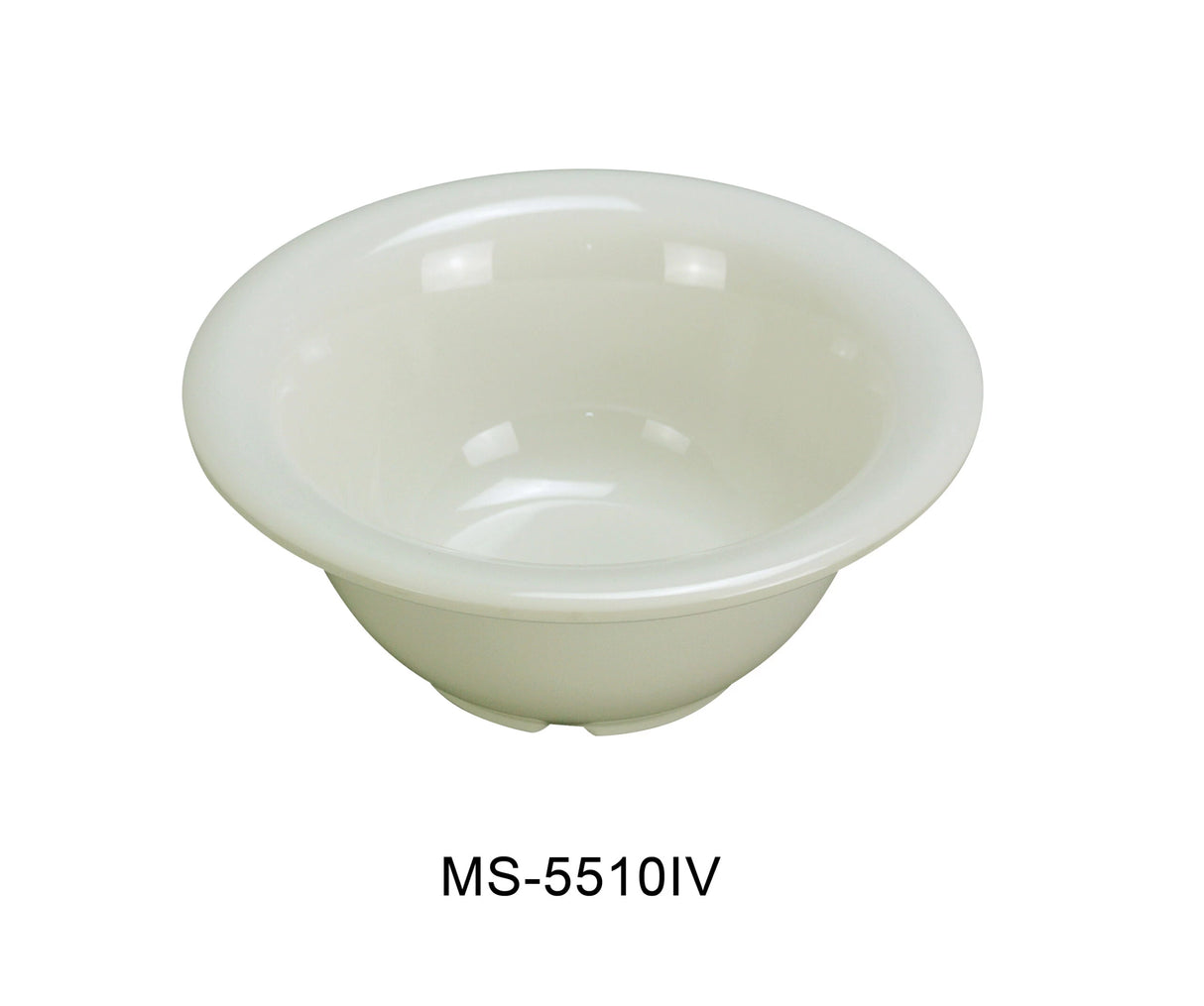 Yanco MILE STONE 5 3/8" X 2 1/4"H SOUP BOWL - 10 OZ IVORY