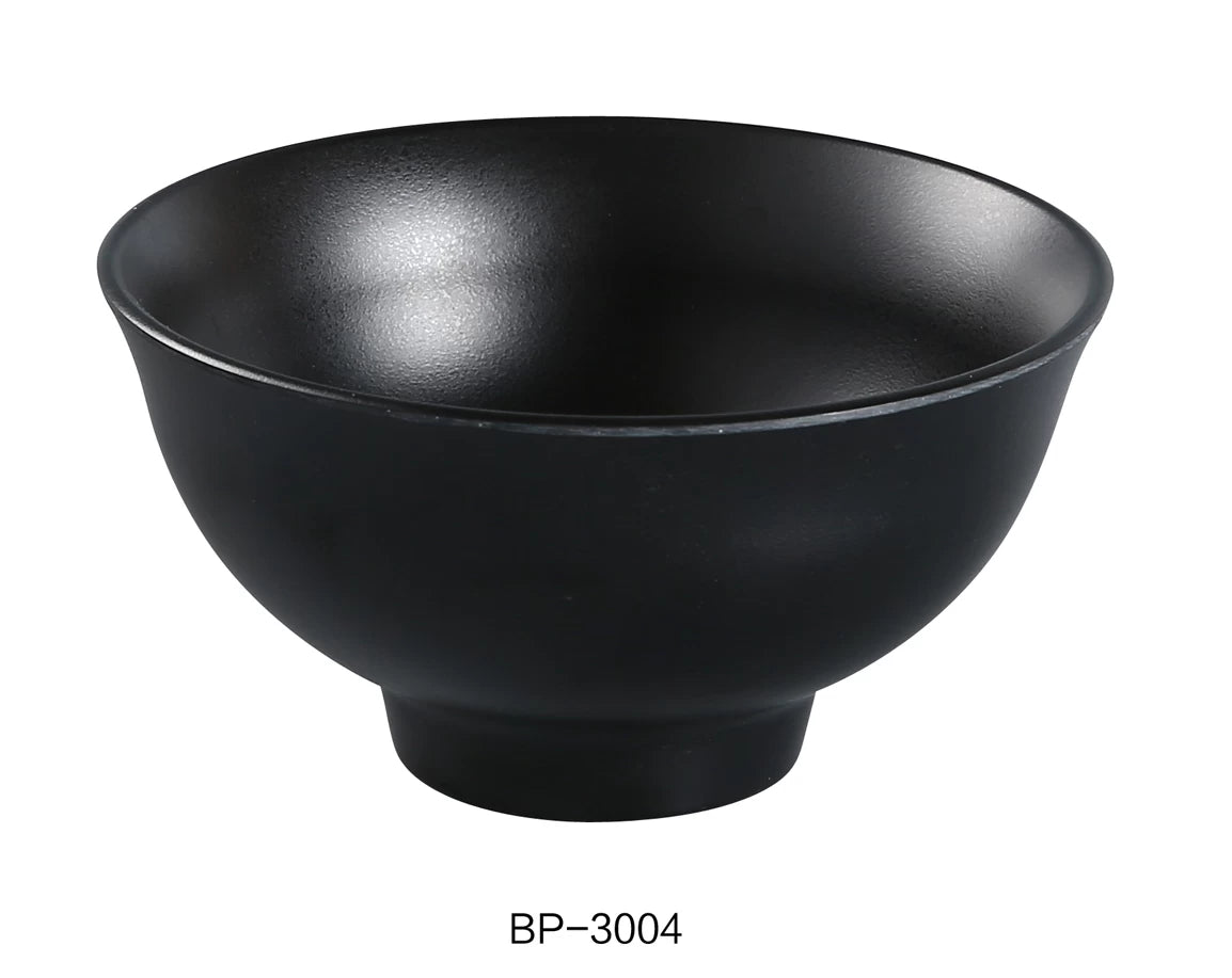 Yanco BLACK PEARL 4 1/2" X 2 1/8" RICE BOWL 7 OZ