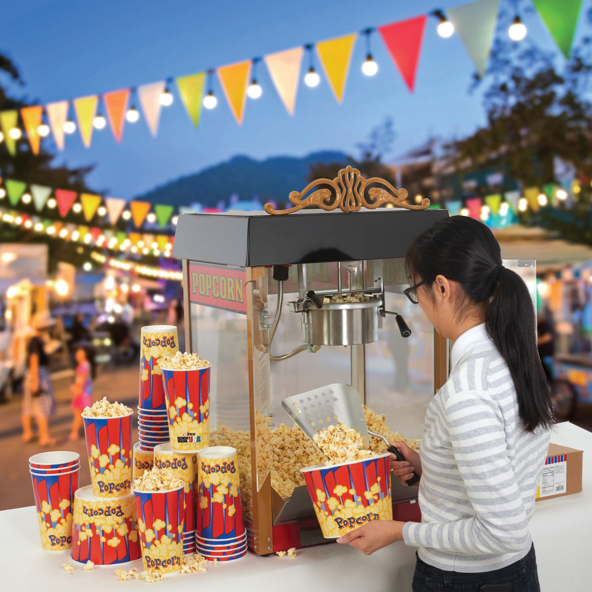 BenchmarkUSA Street Vendor Popcorn Machine