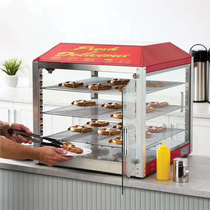 BenchmarkUSA 2 Door Pizza Warmer/Merchandiser: Versatile & High-Quality