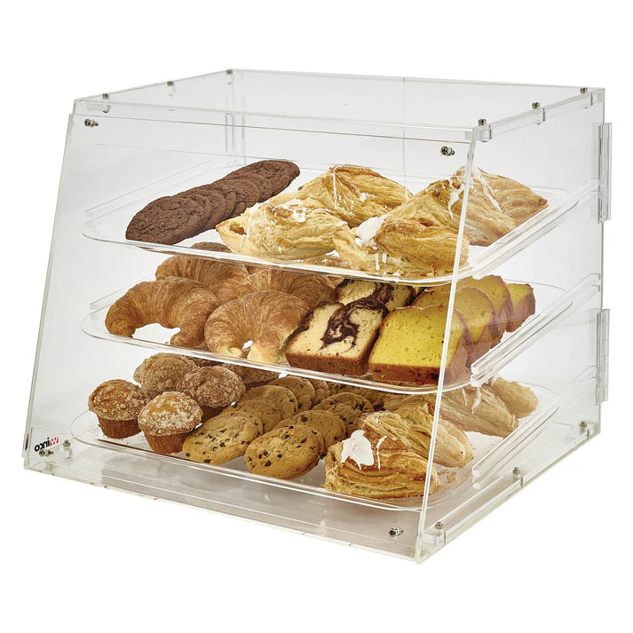 Acrylic Tiered Display Case: Showcase Pastries & Breads in Style