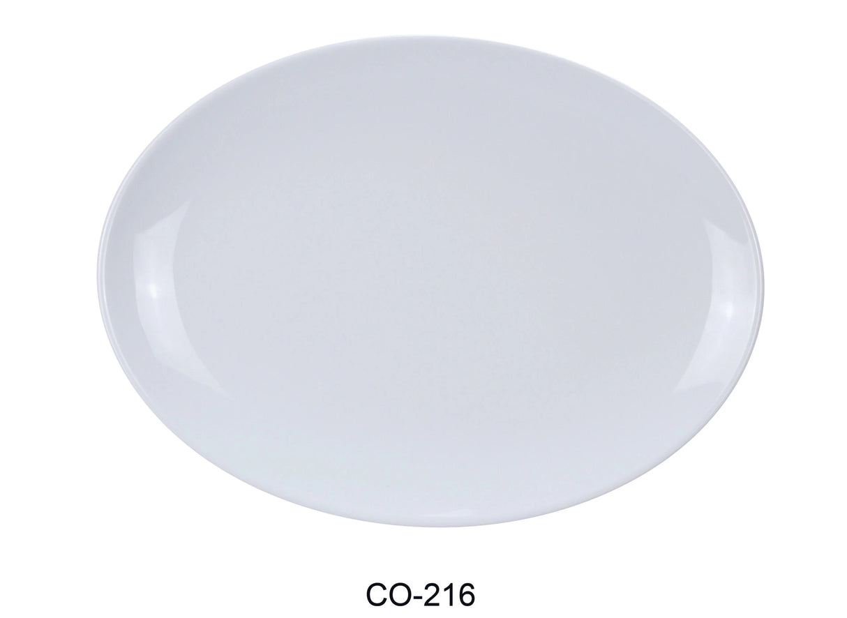 12 Pack Yanco Coupe Pattern 16" X 12" Oval Platter