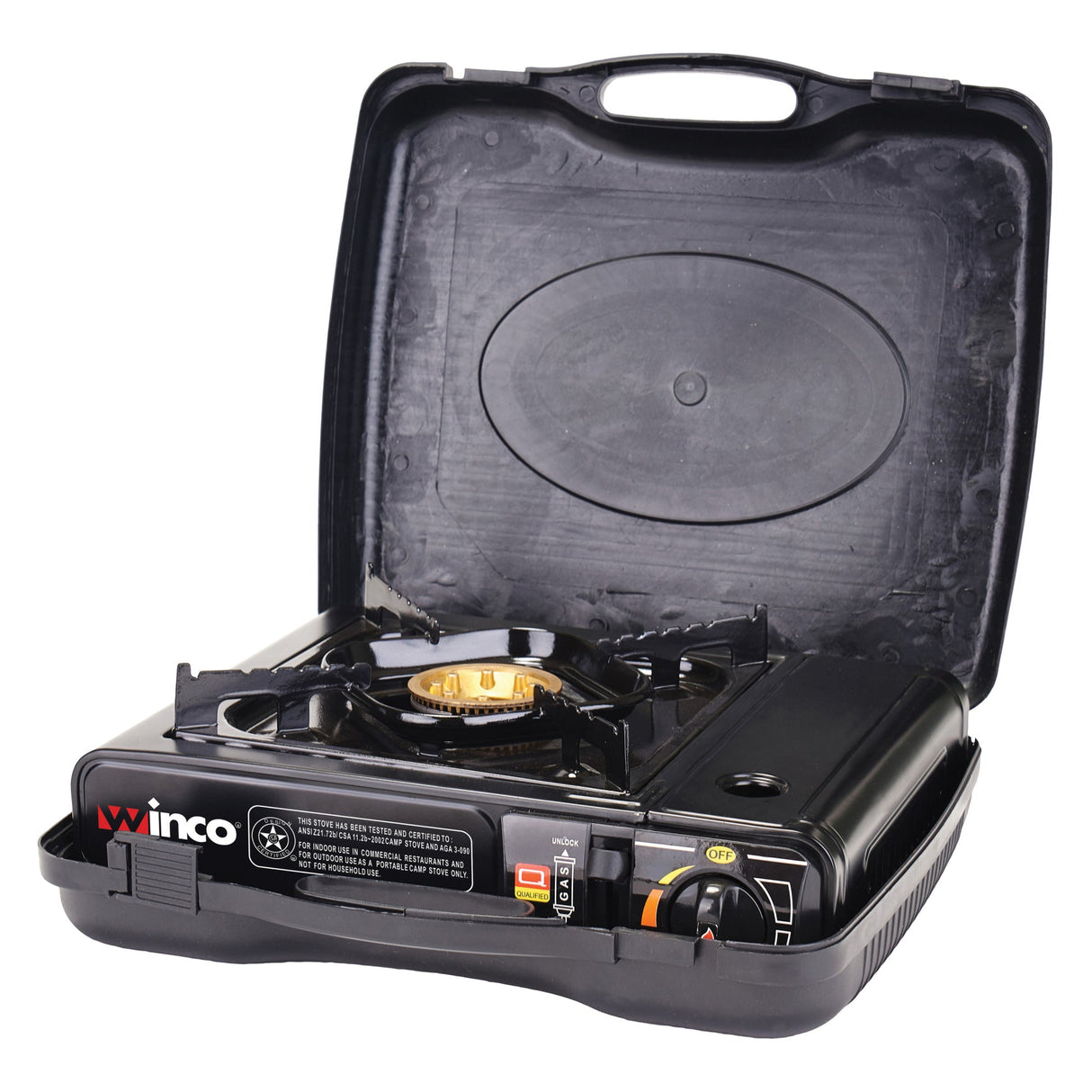 Portable Gas Stove, 9500 BTUs, Brass Burner
