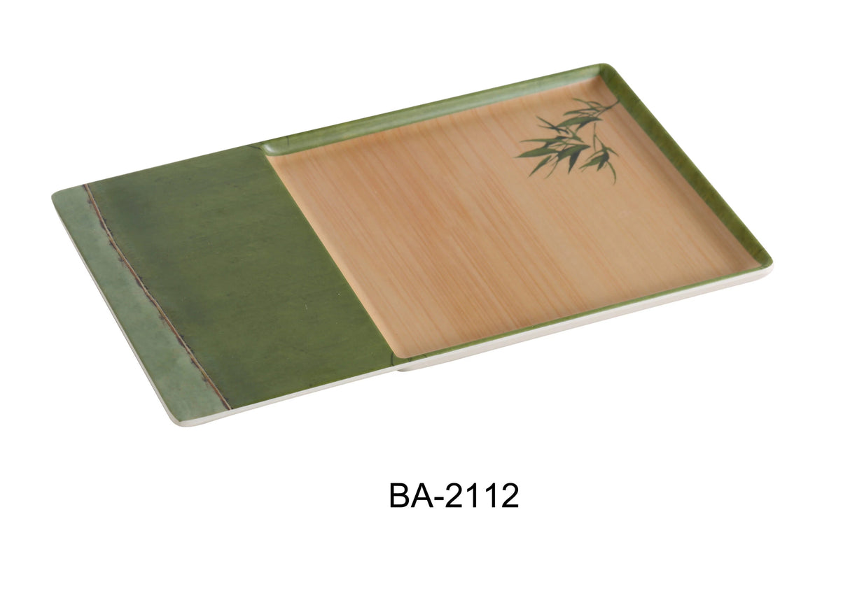 Yanco Bamboo Style 12 1/2" RECTANGULAR PLATE