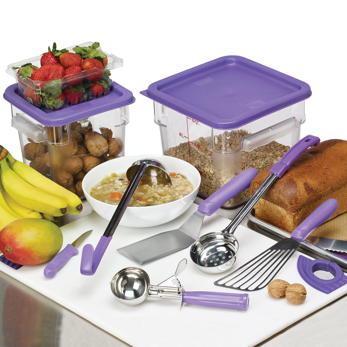 Allergen-Free Polyethylene Cover for Square Storage Container