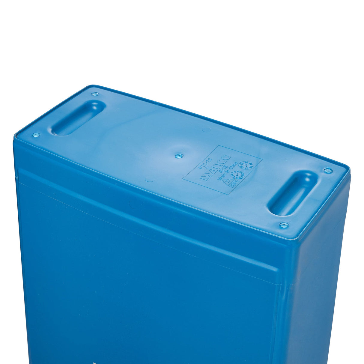 23 Gallon Slender Trash Can, Blue, Recycle