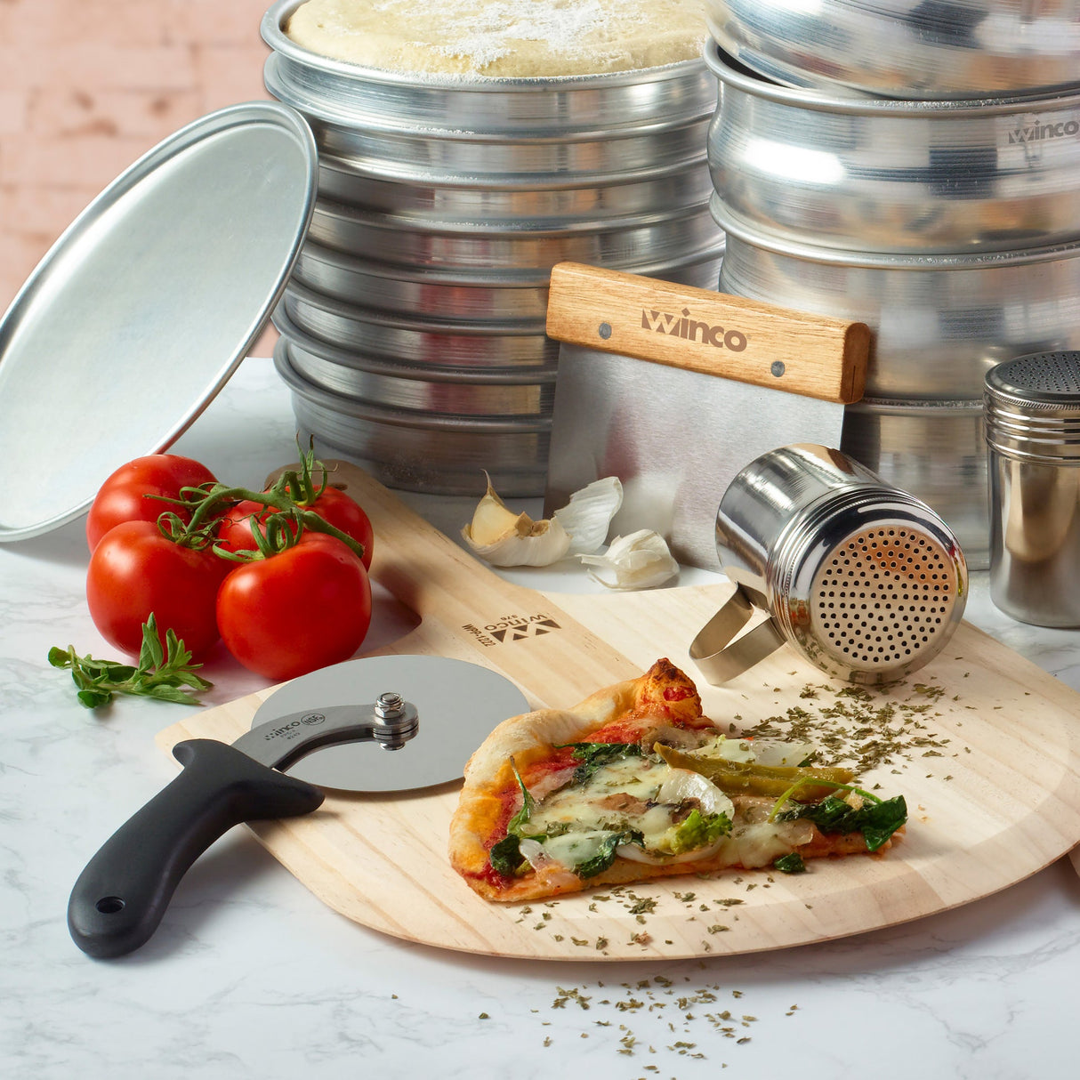 Pizza Cutter, 4"Dia Blade, Black PP Hdl