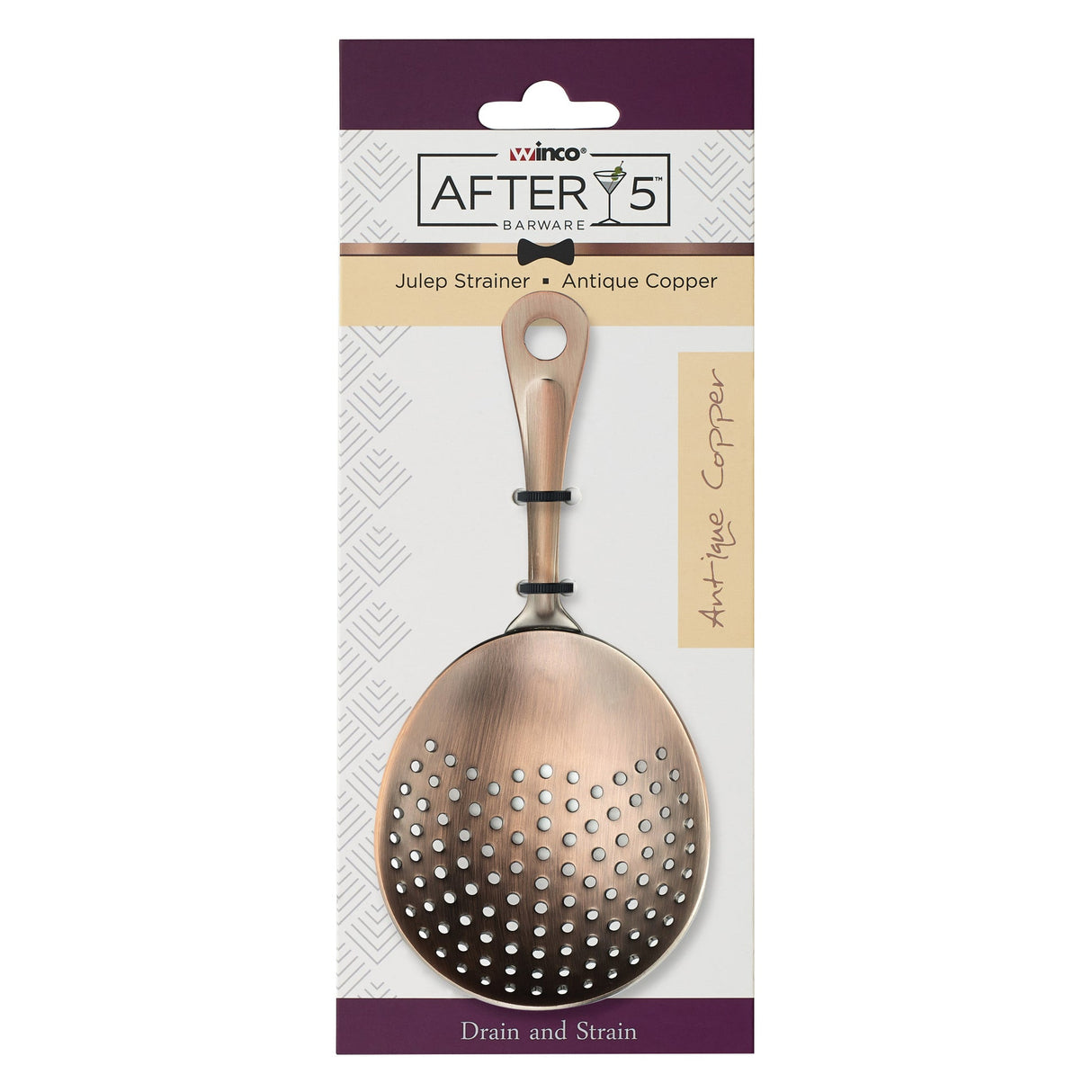 After5 Julep Strainer, Antique Copper