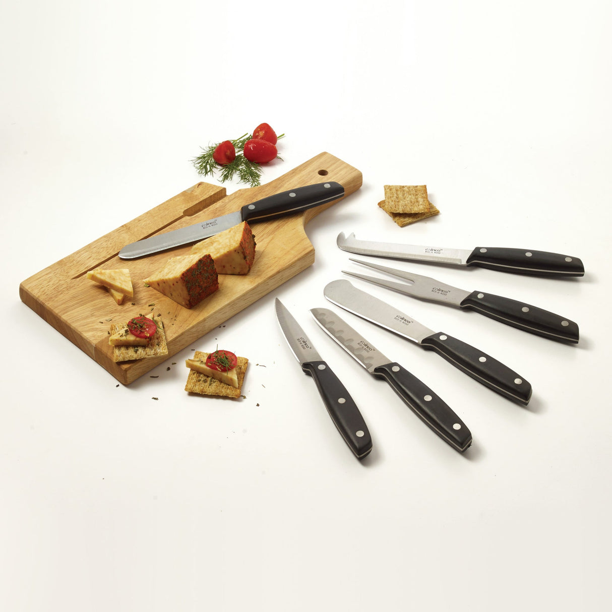 Cheese Knife Set with POM Handles