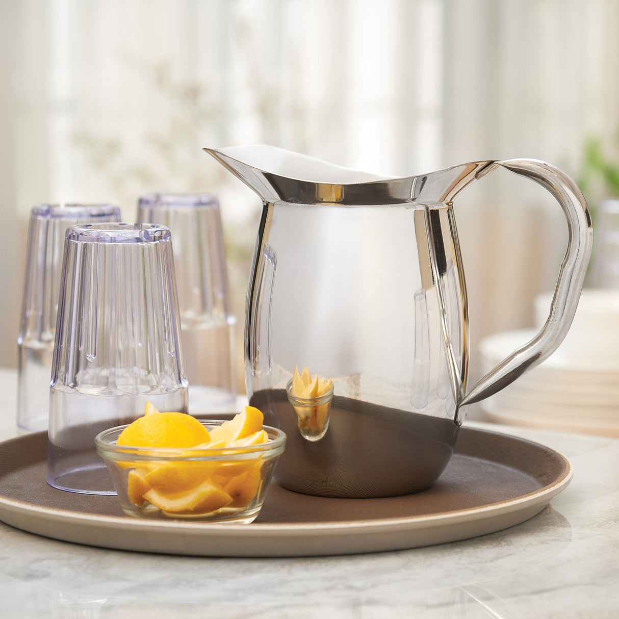 2 Qt S/S Bell Pitcher