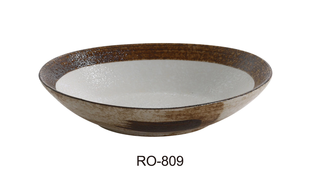Yanco Rockeye 9" X 6 1/4" X 2" Oval Bowl 20 Oz