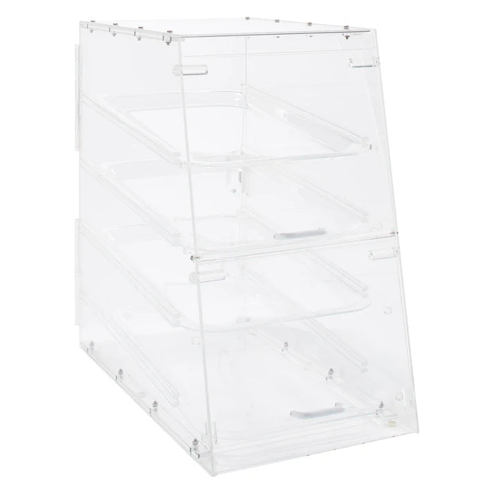 Acrylic Tiered Display Case: Showcase Pastries & Breads in Style