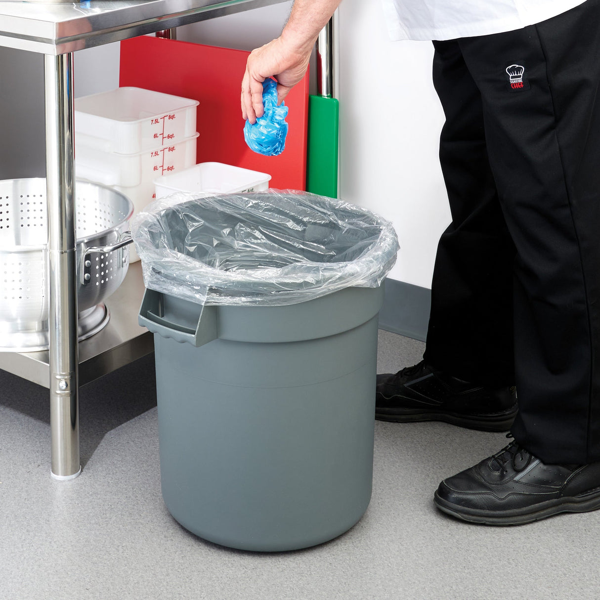 Heavy-Duty Round Trash Can