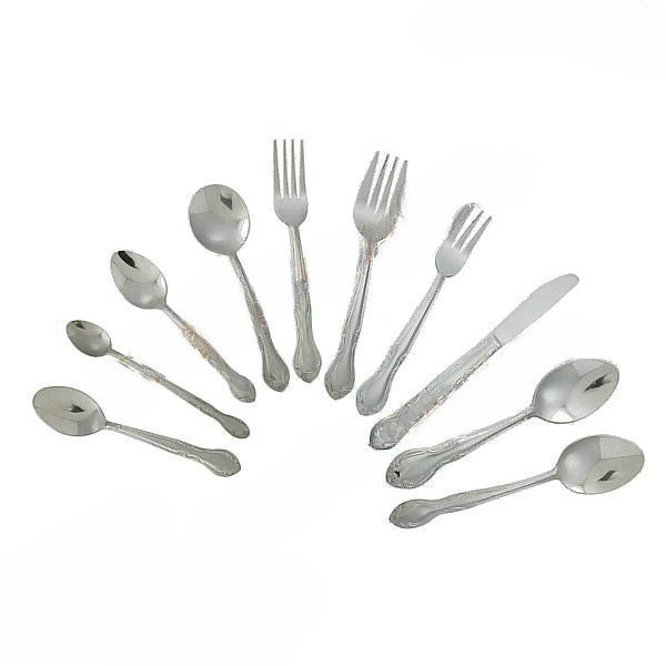 12 Piece Each - 0004# Elegance Vibro Finish Cutlery Collection
