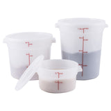 Cover for Round Storage Container, White, Polypropylene