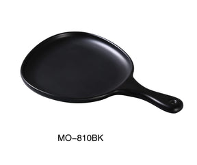 Yanco Moderne 12" X 8" X 1" Pan Plate With Handle Black