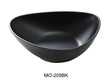 Yanco Moderne 9" X 7" X 2 1/2" Deep Triangle/Soup Plate Black 36 Oz