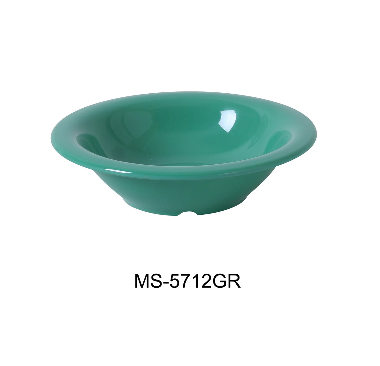 Yanco MILE STONE  7 1/2" X 1 3/4"H SOUP BOWL - 12 OZ GREEN