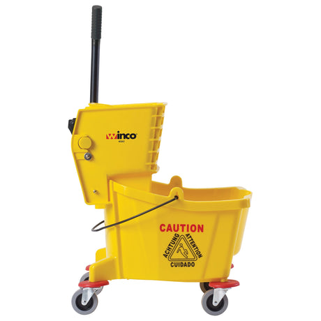 26 Quart Mop Bucket with Side-Press Wringer, Yellow