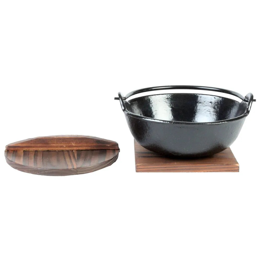 Thunder Group IRPA001 24 oz Round Japanese Noodle Bowl w/ Handle, Cast Iron