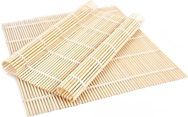 10 Pack Bamboo Sushi Rolling Mat, Sushi roll maker,Sushi making kit, Bamboo Sushi Rolling Mat,Sushi maker(9.5" x 9.6")
