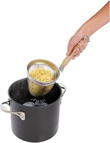 Asian Kitchen Spider Strainer, 6-Inch Stainless Steel Mesh Strainer Basket with 7.5-Inch Bamboo Handle