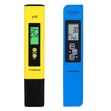 VIVOSUN Digital pH and TDS Meter Kits
pH与TDS测试笔套装