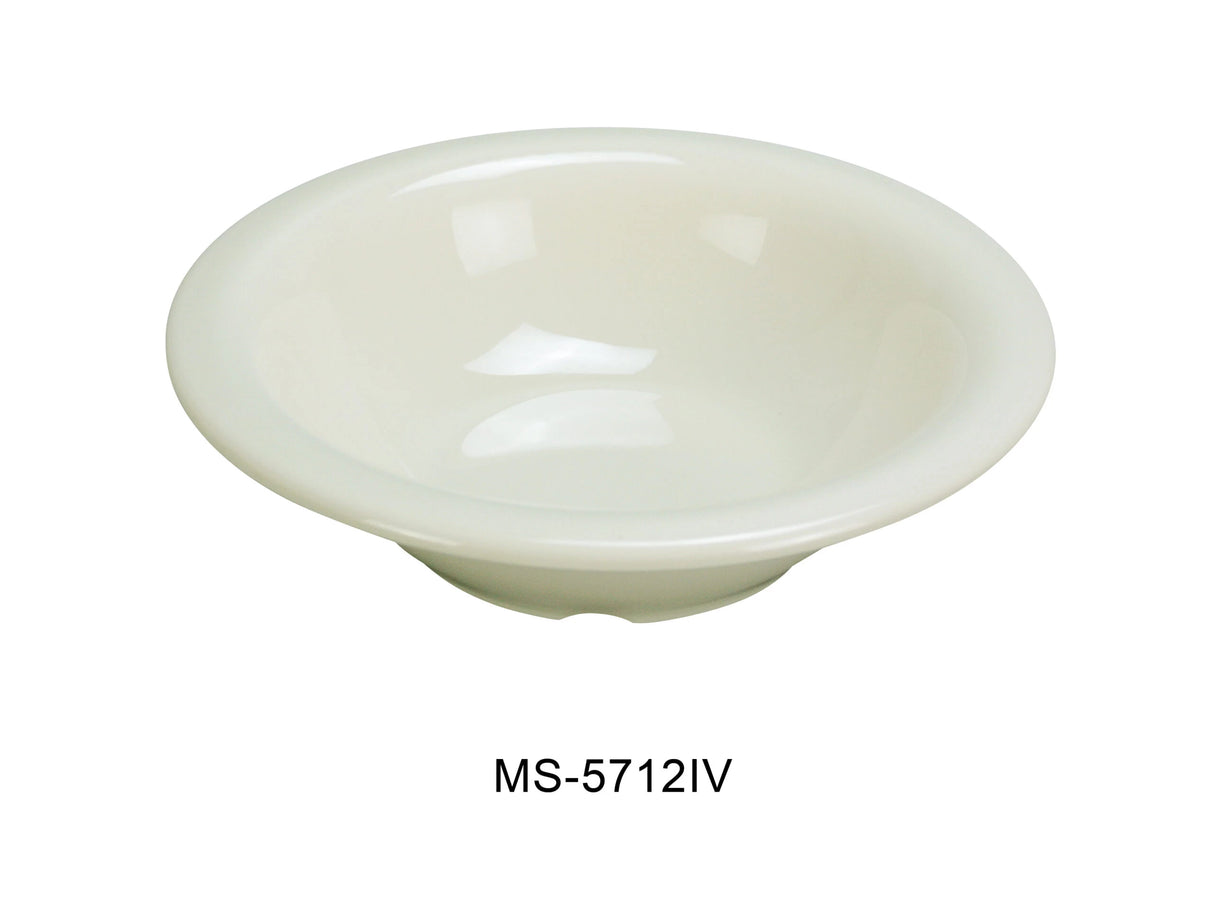 Yanco MILE STONE  7 1/2" X 1 3/4"H SOUP BOWL - 12 OZ IVORY