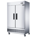 Dukers D47ER Compact 2-Door Commercial Refrigerator in Stainless Steel (Free Shipping) (Add to cart for discount)