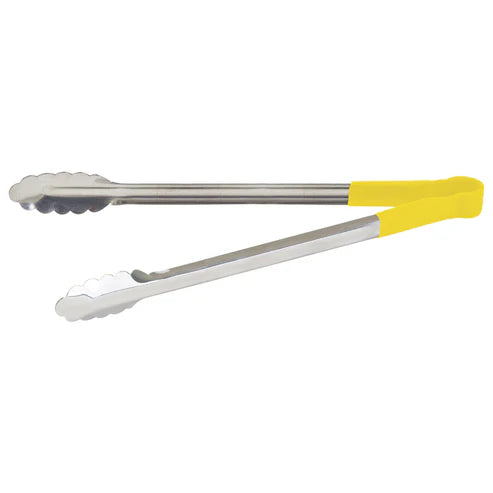 Heavy-Duty Heat Resistant Utility Tongs: Ideal for Commercial Kitchens