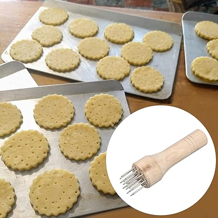 uxcell Stainless Steel Meat Tenderizer, Meat Mallet Needle Nails Kitchen Tools with Wooden Handle for Tenderizing Meats Steak Fish Chicken, White