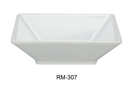 Yanco Rome-Black 6" X 1 3/4"H Deep Square Plate 14 Oz Black 