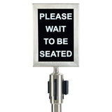Stanchion Top Sign Frame